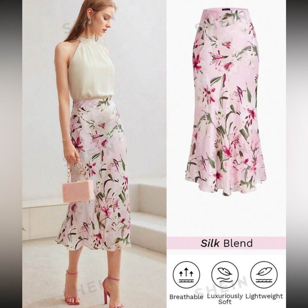 Silk skirt new